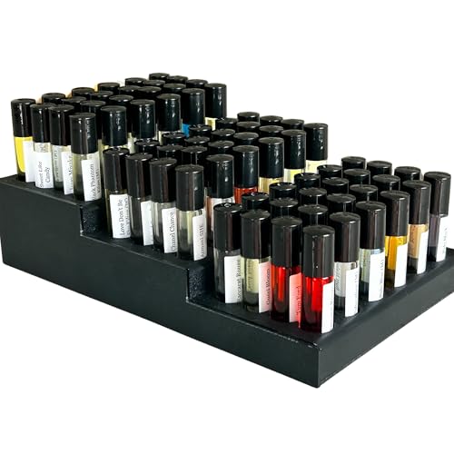 Wholesale Items for Resale - Perfume Bulk, Mini Sample Fragrance Oils for Barber Shop Salon Boutique Business, Roll on Fragrance Oil with Free Display 72 pc (Men 72 Pc)