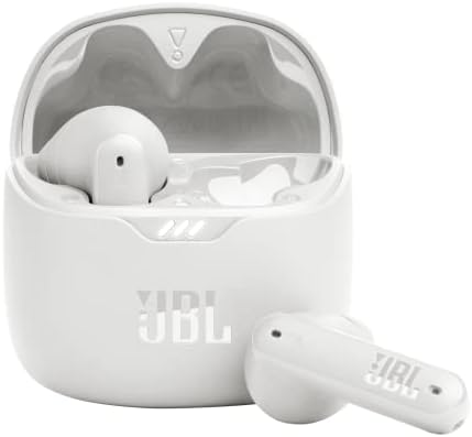 JBL Tune Flex - True Wireless Noise Cancelling Earbuds (White), Small