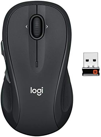 Logitech M510 Wireless Mouse, Mouse for Laptop and PC with USB Unifying Receiver, Programmable Buttons - Graphite