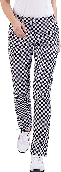 Women's Golf Pants Stretch Straight Lightweight Breathable Twill Work Chino Ladies Pants